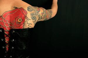 Umjetnička fotografija Corset & tattoo, PepeLaguarda, (40 x 26.7 cm)