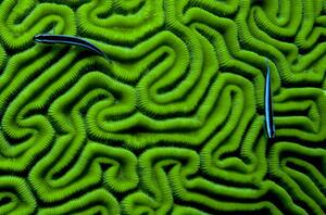 Umjetnička fotografija Grooved Brain Coral, Dash Shemtoob, (40 x 26.7 cm)