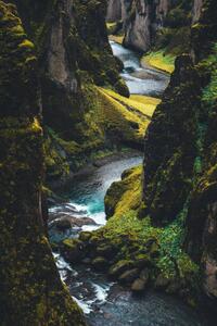 Umjetnička fotografija Fjadrargljufur Canyon In Iceland, borchee, (26.7 x 40 cm)