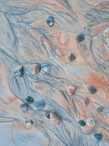 Umjetnička fotografija Close-up of pebbles and textured sand, Johner Images, (30 x 40 cm)
