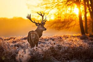 Fotografija Red deer, arturasker, (40 x 26.7 cm)
