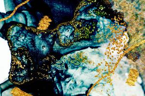 Ilustracija River. Marble art. Background., CARACOLLA, (40 x 26.7 cm)