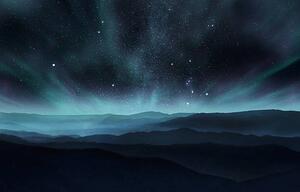 Umjetnička fotografija Northern lights, Rastan, (40 x 26.7 cm)