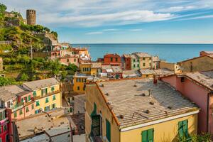 Umjetnička fotografija Idyllic landscape of Cinque Terre, Italy, LeeYiuTung, (40 x 26.7 cm)