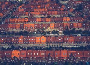 Umjetnička fotografija Town Houses in Copenhagen, jonathanfilskov-photography, (40 x 30 cm)