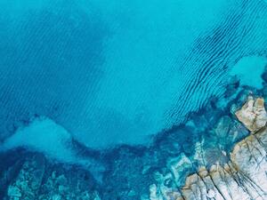 Umjetnička fotografija Clear blue sea and rocks, pixelfit, (40 x 30 cm)