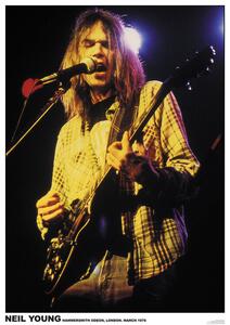 Poster Neil Young - Hammersmith Oden London 1976