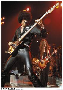 Poster Thin Lizzy - London 1977, (59.4 x 84 cm)