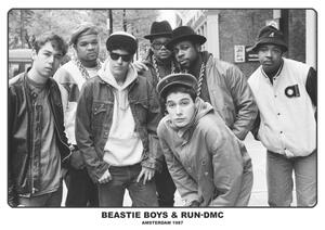Poster Beastie Boys / Run Dmc - Amsterdam 1987, (84 x 59.4 cm)
