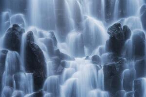 Fotografija Details of Waterfall, Ramona Falls, TerenceLeezy