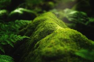 Umjetnička fotografija Closeup shot of moss and plants, Wirestock, (40 x 26.7 cm)