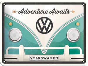 Metalni znak Volkswagen VW - Adventure Awaits, (20 x 15 cm)