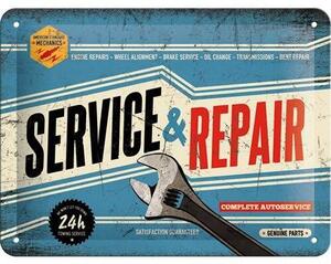 Metalni znak Service & Repair, (20 x 15 cm)