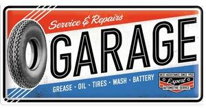 Metalni znak Service & Repair - Garage, (50 x 25 cm)