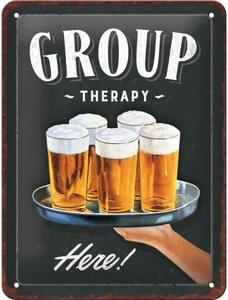 Metalni znak Group Therapy, (15 x 20 cm)