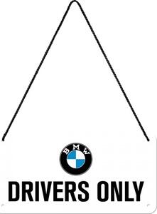 Metalni znak BMW - Drivers Only, (20 x 10 cm)