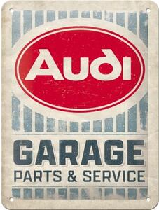 Metalni znak Audi - Garage Parts & Service, ( x cm)