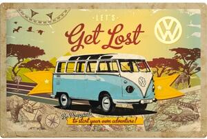 Metalni znak Volkswagen VW - Let‘s Get Lost (60x40), (60 x 40 cm)
