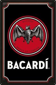 Metalni znak Bacardi - Logo Black (40x60), (40 x 60 cm)