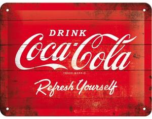 Metalni znak Coca-Cola - Red Logo, (20 x 15 cm)