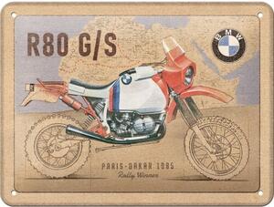 Metalni znak BMW - R80 G/S Paris Dakar, (20 x 15 cm)