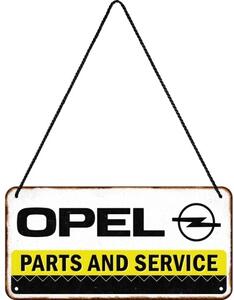 Metalni znak Opel - Parts & Service, (20 x 10 cm)