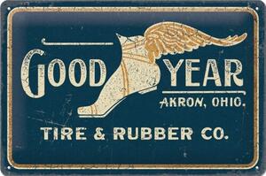 Metalni znak Tire & Rubber Co. - Goodyear 1901, (20 x 30 cm)