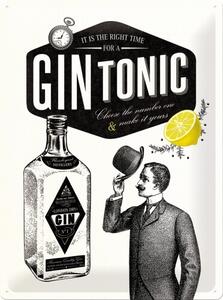 Metalni znak Gin Tonic, (30 x 40 cm)