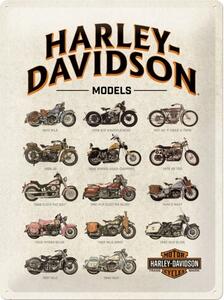 Metalni znak Harley Davidson - Models, (30 x 40 cm)