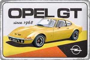 Metalni znak Opel GT - since 1968, (20 x 30 cm)