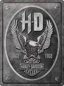 Metalni znak Harley Davidson - Metal Eagle, (30 x 40 cm)