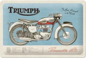 Metalni znak Triumph Bonneville, (20 x 30 cm)