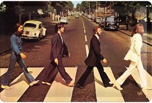 Metalni znak Beatles - Abbey Road, (20 x 30 cm)