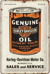 Metalni znak Harley Davidson - Genuine Oil Can, ( x cm)
