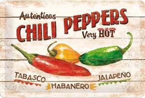 Metalni znak Chili Peppers, (30 x 20 cm)