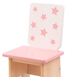 Dječja stolica - Klasik zvjezdice ROZA