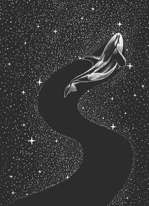 Ilustracija Starry Orca, Aliriza Cakir, (30 x 40 cm)