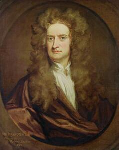 Umjetnička fotografija Portrait of Isaac Newton, 1702, Kneller, Godfrey, (30 x 40 cm)