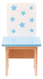 Dječja stolica - Klasik zvjezdice PLAVE