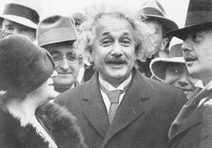 Fotografija Albert Einstein and his wife Elsa Lowenthal, Unknown photographer