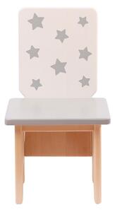 Dječja stolica - Klasik zvjezdice SIVE