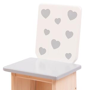 Dječja stolica - Klasik srce SIVO