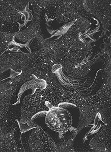Ilustracija Cosmic ocean, Aliriza Cakir, (30 x 40 cm)
