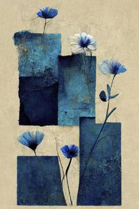 Ilustracija Blocks And Flowers, Treechild, (26.7 x 40 cm)