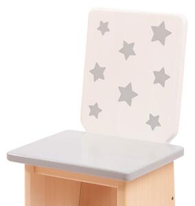 Dječja stolica - Klasik zvjezdice SIVE