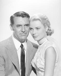 Umjetnička fotografija Cary Grant And Grace Kelly, To Catch A Thief 1955 Directed Byalfred Hitchcock, (30 x 40 cm)