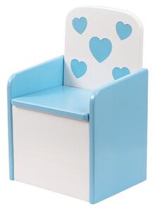 Foteljica sa spremnikom - Srce PLAVO
