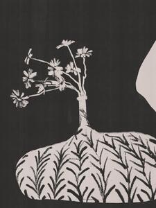 Ilustracija Plump Vase With Slender Flowers, Little Dean, (30 x 40 cm)