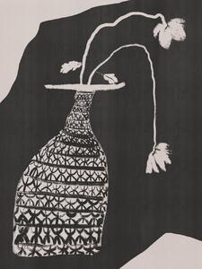 Ilustracija Monochrome Vase Still Life, Little Dean, (30 x 40 cm)