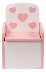 Foteljica sa spremnikom - Srce ROZA